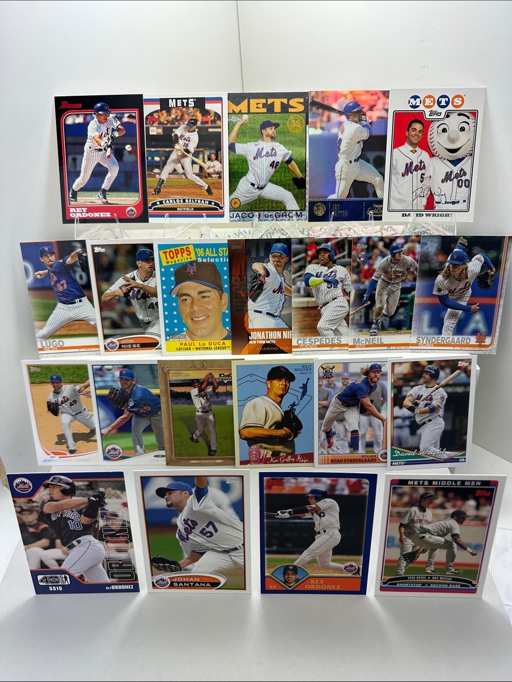 NY Mets 00’/10’ era lot of 22 Ordóñez/Wright/Beltran/Santana/Niese